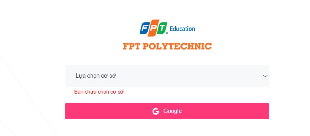 Accessing https://ap.poly.edu.vn/login