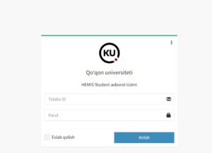 Student.kokanduni.uz Login