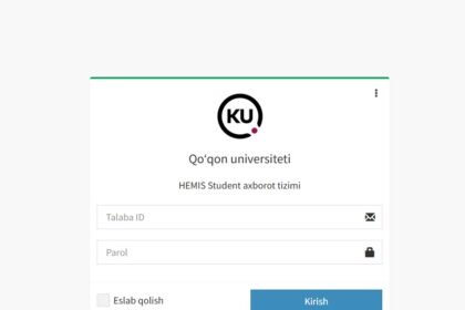 Student.kokanduni.uz Login