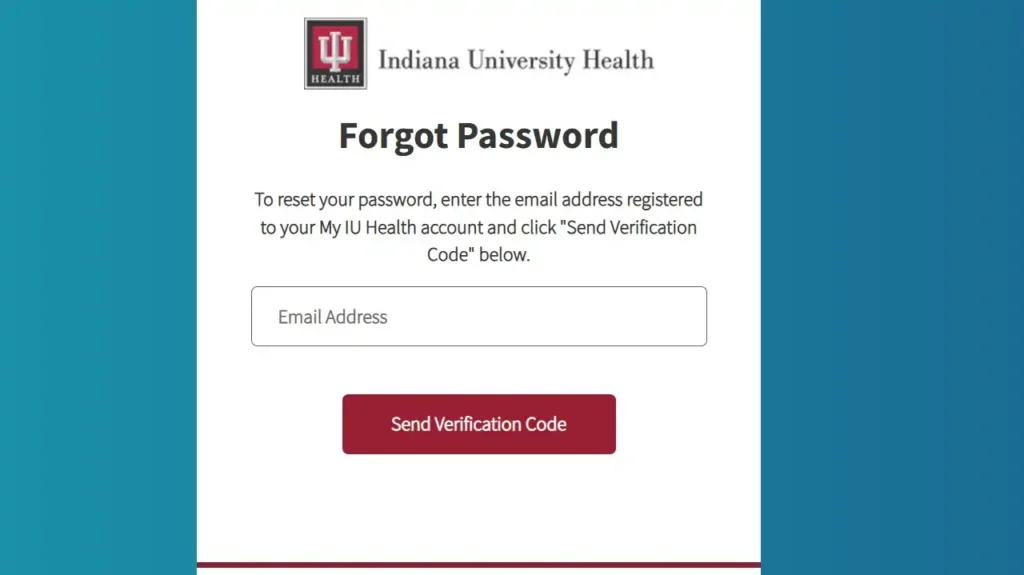 My IU Health Portal Forgot Password