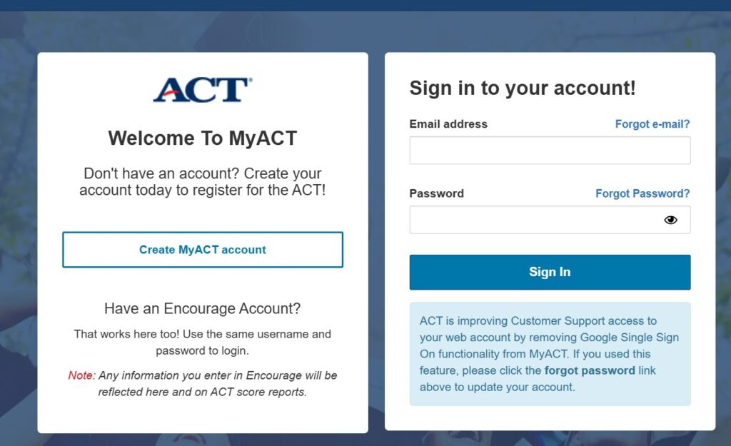 Myact Login