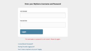 Mysierra Login