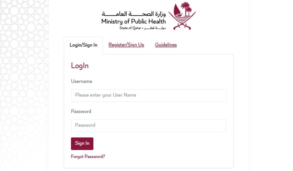 qchp cpd portfolio login