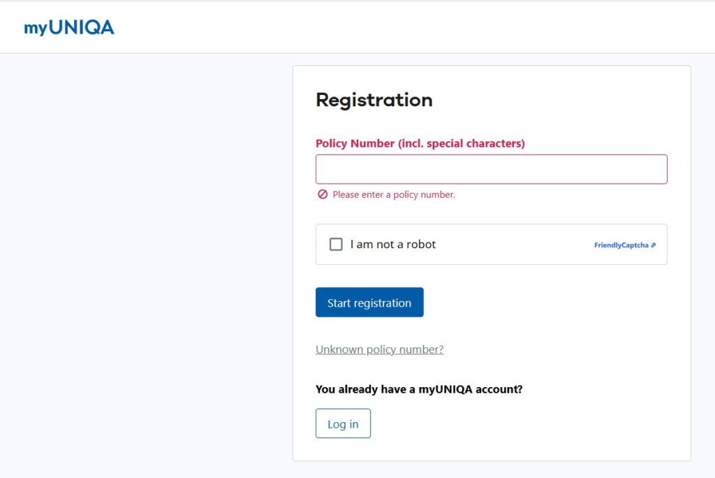 myUNIQA Account
