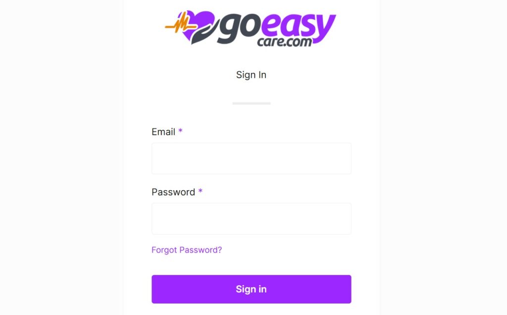 Goeasycare Login