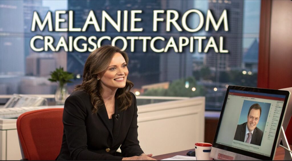 Melanie From CraigScottCapital: Investment Expertise