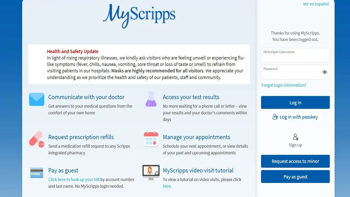 MyScripps Login