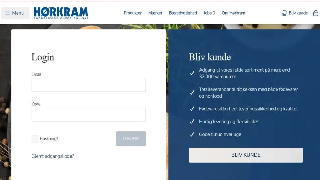 Hørkram Login