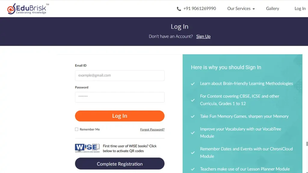 EduBrisk Login