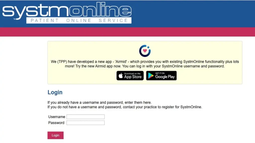 SystmOnline Login