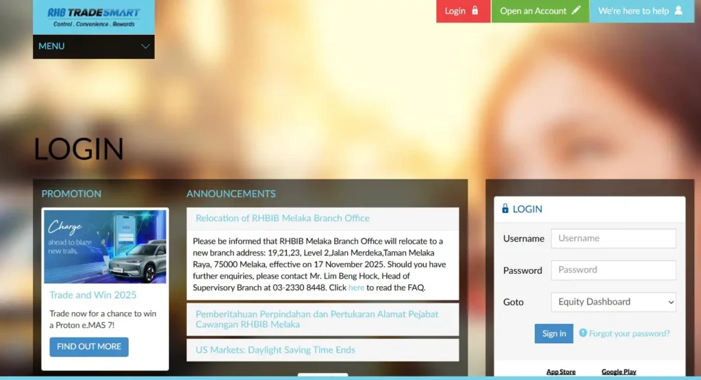 RHB TradeSmart Login & Signup For New Account