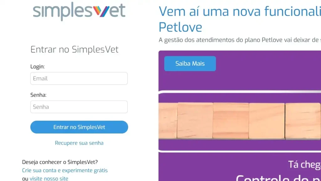 SimplesVet Login