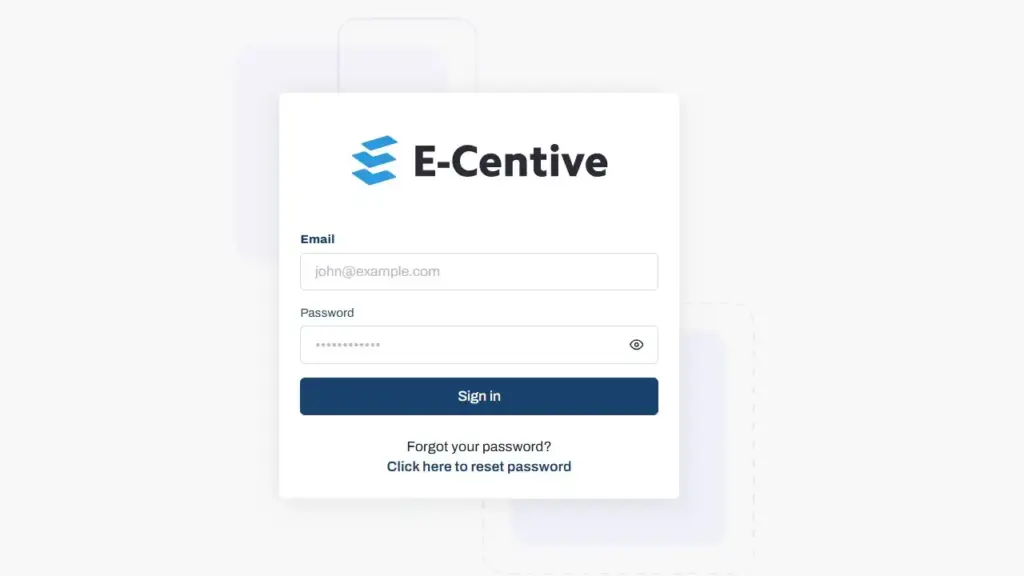 eCentive Login