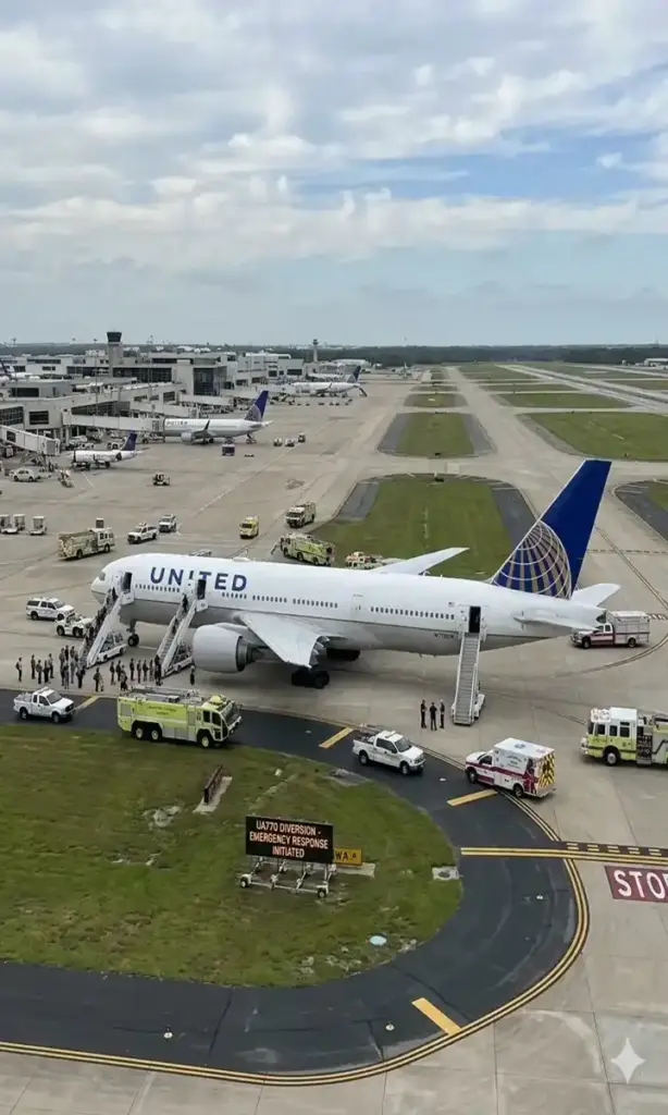 flight ua770 emergency diversion