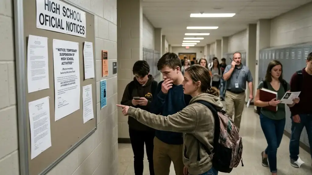 ohio school board suspends high school
