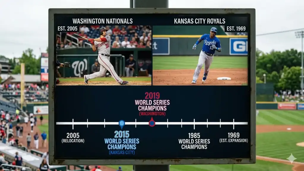 washington nationals vs kansas city royals timeline