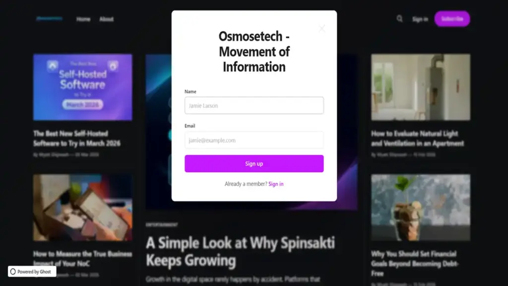 www.osmosetech.com Login Page