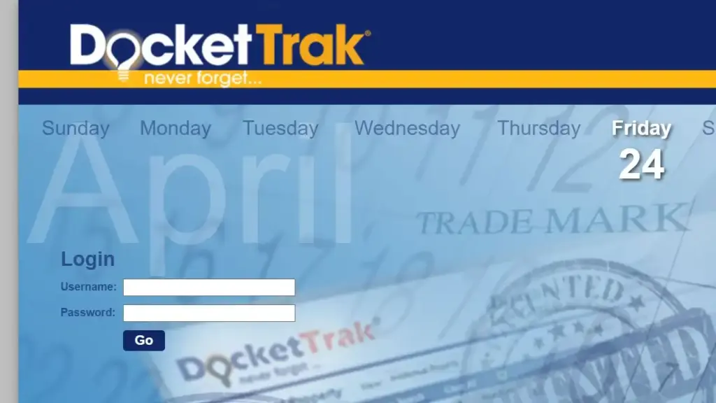 Dockettrak Login