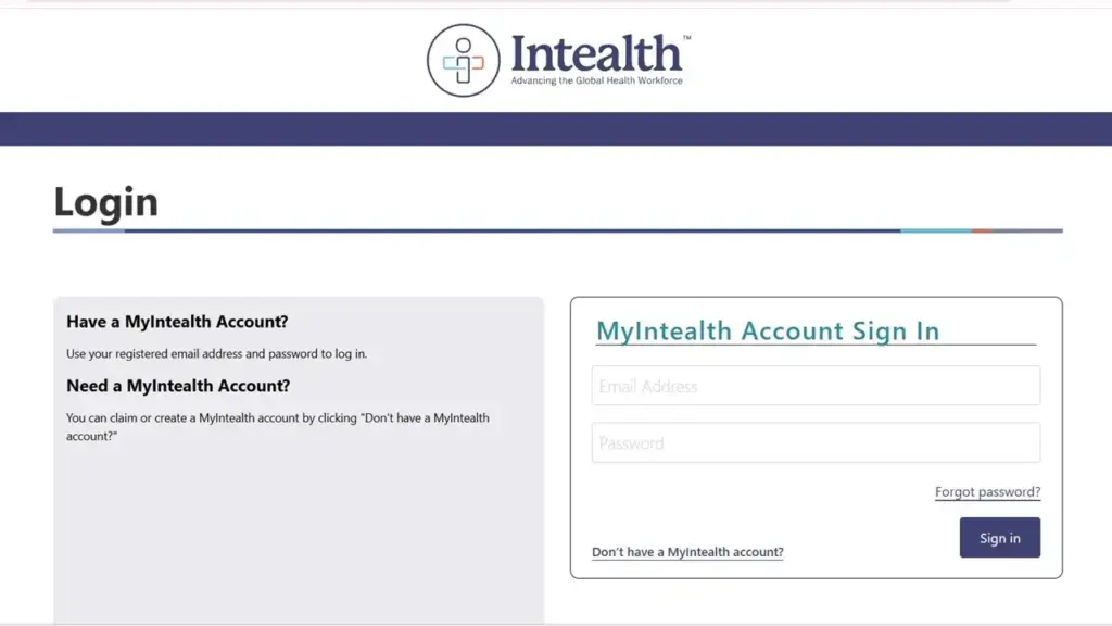 Intealth Login