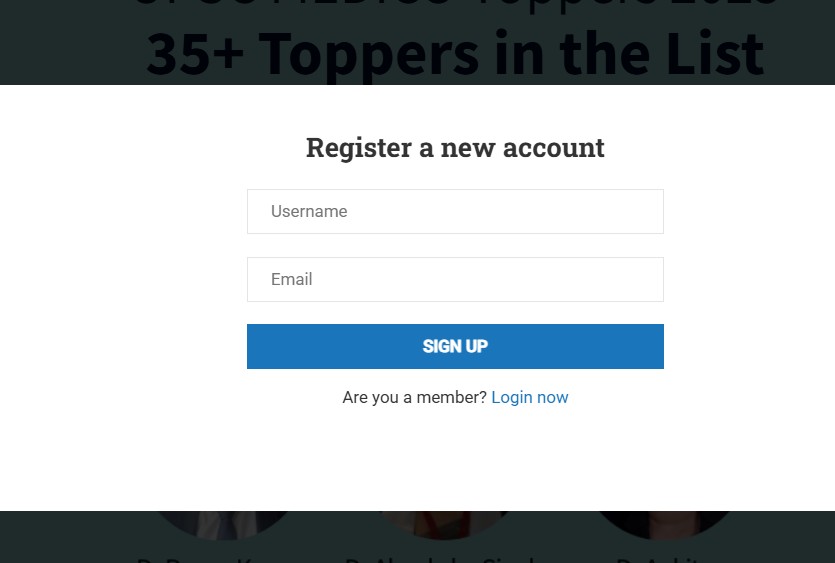 Medcampus SIGNUP