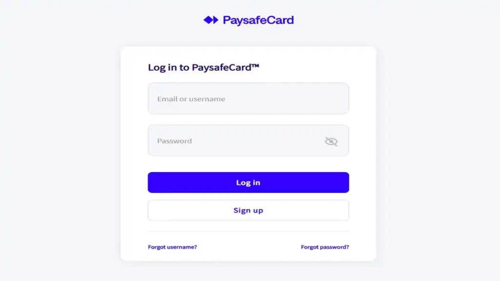 Paysafecard Login