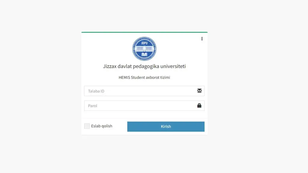 Student.jdpu.uz Login