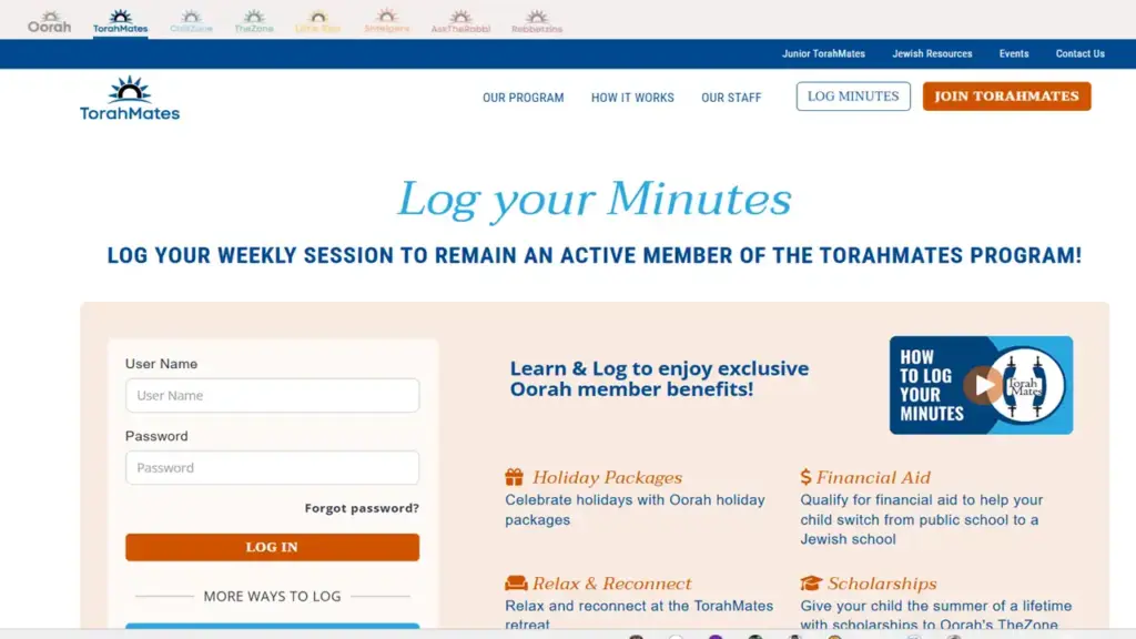 Torahmates Login