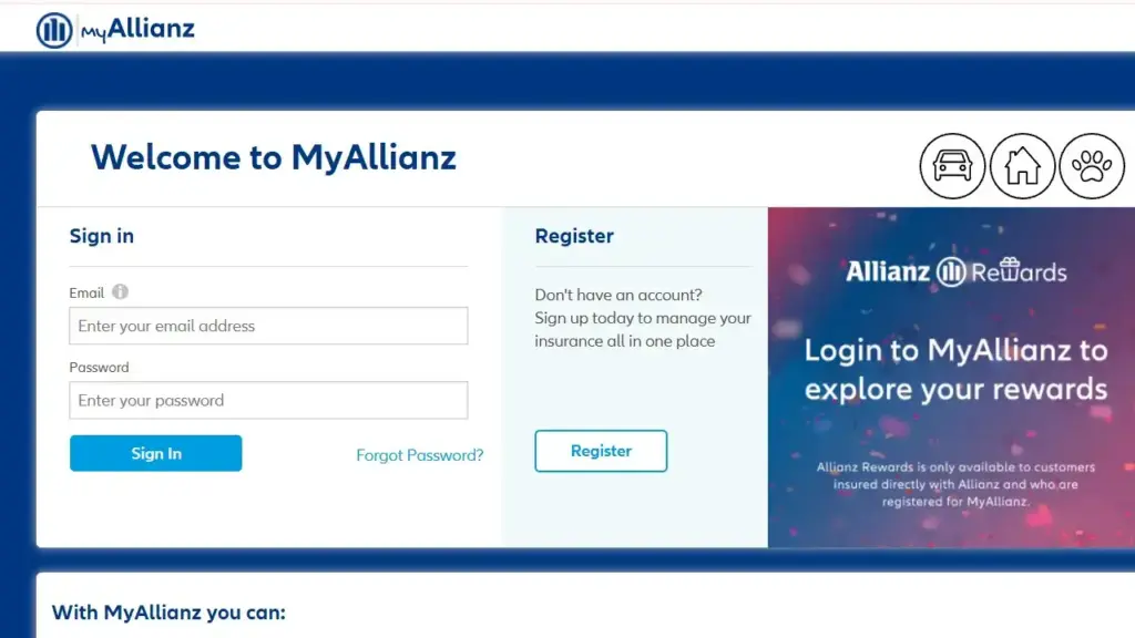 myallianz login