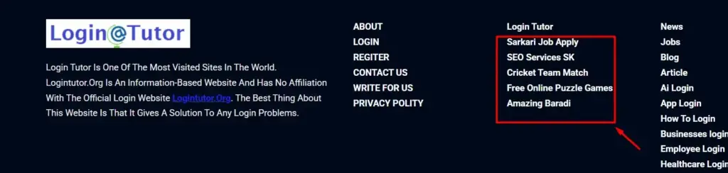 Footer ads