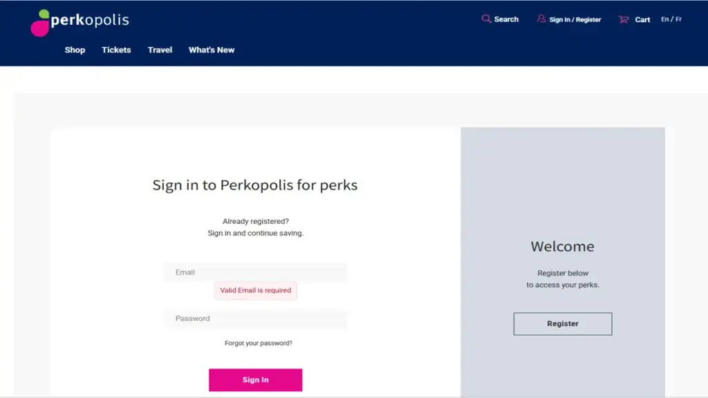 Perkopolis Login