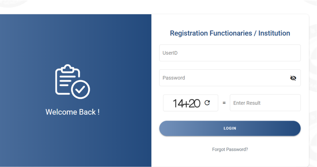 How Do Registration Functionaries And Admins Log In?