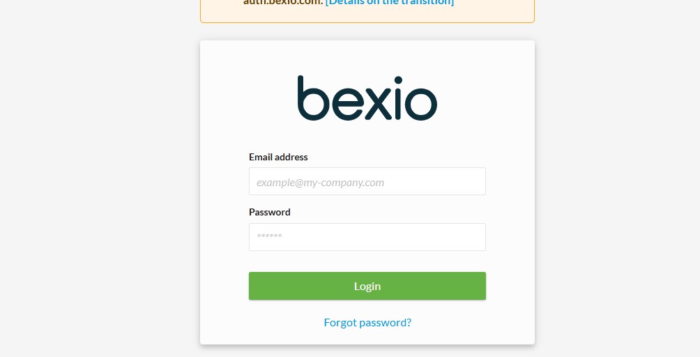 Bexio Login