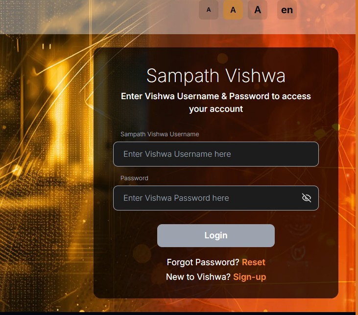 Sampath Vishwa Login