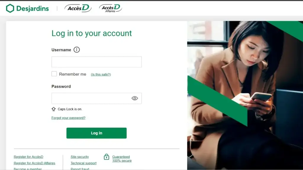 Desjardins Login